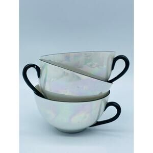 Vintage Lusterware Tea Cups by M. Rosenbaum & Sons, Bavaria